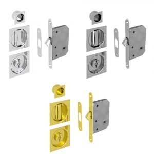 Mortise lock kit – Square handles with locking device