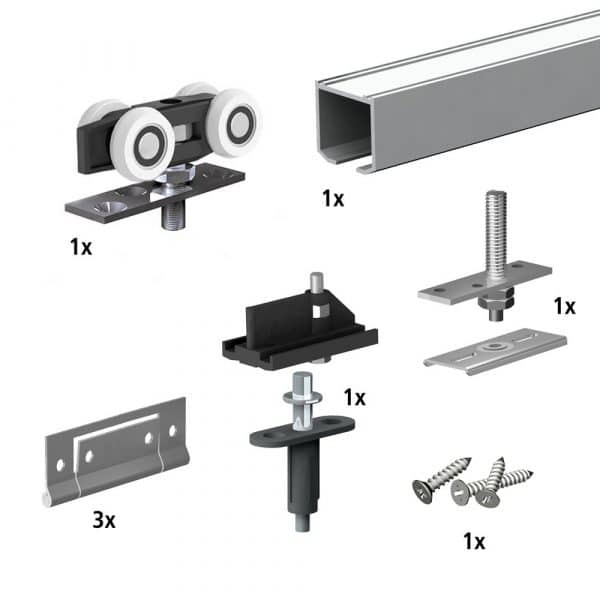 Poner a prueba o probar Desalentar Rebelión Kit de herrajes para puertas correderas plegables - Slidup 150 | MANTION