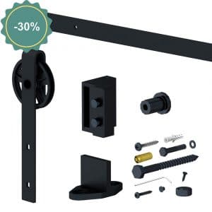 SLID’UP 240 – Sliding barn door hardware kit – Big wheels style