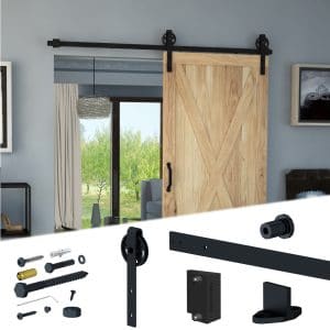SLID’UP 240 – Sliding barn door hardware kit – Big wheels style SLID’UP 240 – Sliding barn door hardware kit – Big wheels style