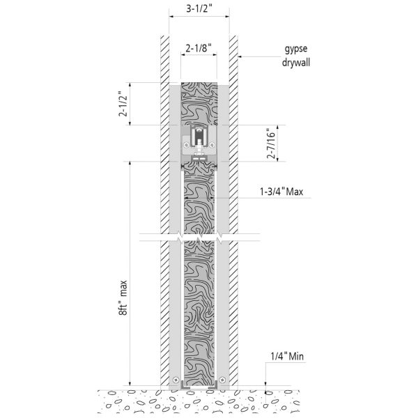 pocket door dimensions