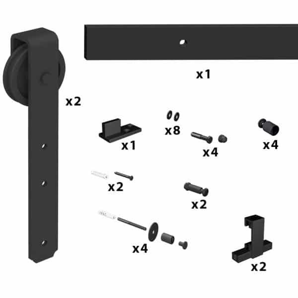 Quantity of items in uor SLID'UP 270 - Sliding barn door hardware kit - Long hanger