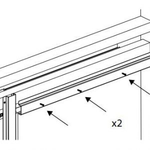 Drawing for our 2 extra jambs for top cover for SLID'UP 2200
