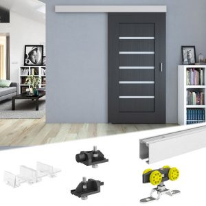 Content of SLID'UP 160 sliding door hardware kit