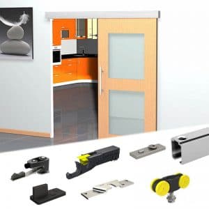 Content of SLID’UP 1000 – Connectable tracks for 1 door up to 180 lbs