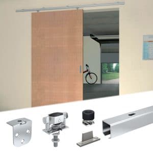 Content of SLID'UP 230 sliding door hardware kit