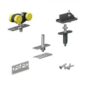 Bifold door rollers kit for SLID’UP 140 for 2 folding panels up to 55 lbs each