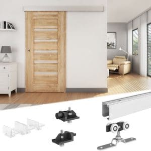 Content of SLID’UP 170 – Sliding / Pocket door hardware kit for 1 door