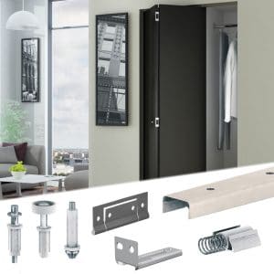 Content of SLID'UP 230 sliding door hardware kit