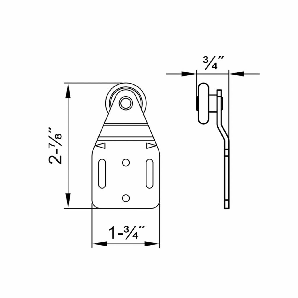 Sliding closet door hanger SLID'UP 110, 120 by MANTION Canada