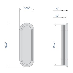 Drawing with dimensions of our ABS handle