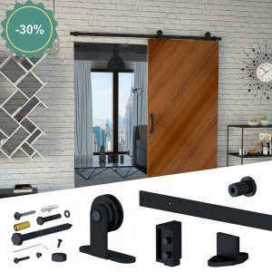 SLID'UP 240 - Sliding barn door hardware kit - Small wheels style discount