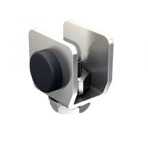 Stainless steel rubber door stopper and end cap for SLID’UP 2000