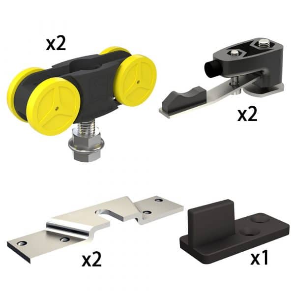 Quantity of items in our SLID’UP 240 – Sliding barn door hardware kit