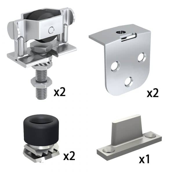 Quantity of items in our SLID’UP 240 – Sliding barn door hardware kit