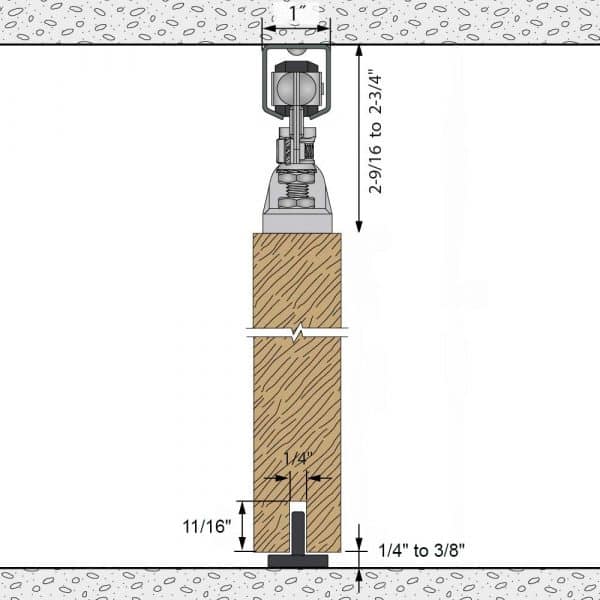 Drawing with dimensions of our SLID'UP 1300