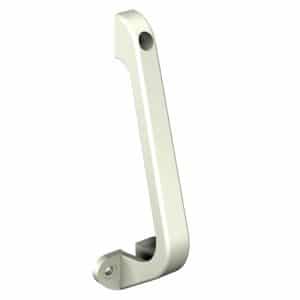 Sliding door pull handle – 3 fasteners - White ABS plastic
