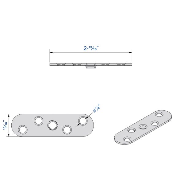 Drawing with dimensions of our plate for SLID'UP 1200