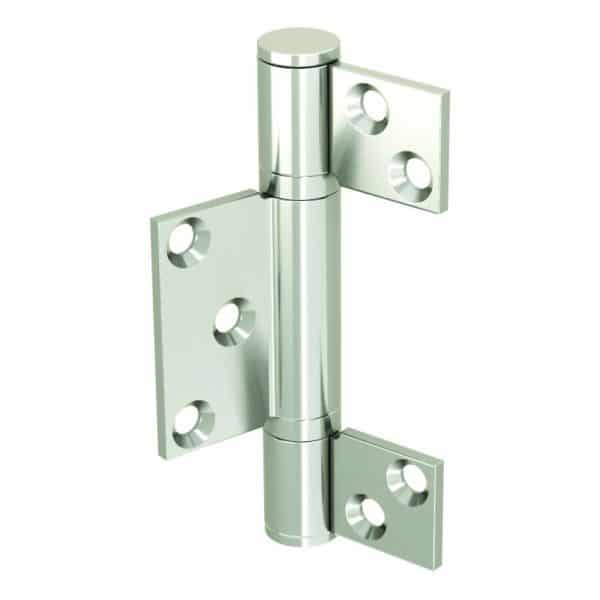 Galvanized Steel Hinge – 3/8″ axle diameter – 4″ height