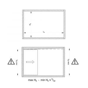 Drawing with dimensions of our SLID'UP 130 kit for sliding closet doors