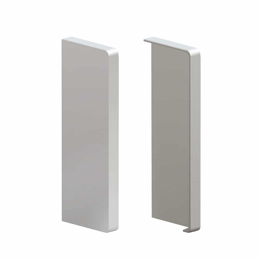Set of 2 end caps for clip-on fascia cover for SLID’UP 190