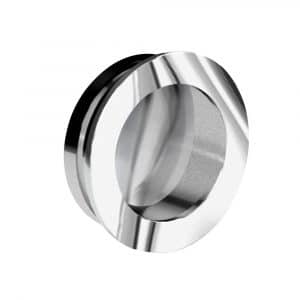 Round flush pull handle