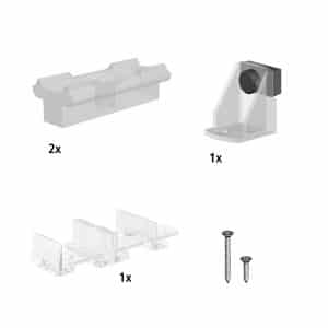 Quantity of items in our cabinet door sliders kit for SLID’UP 100 for 1 door up to 20 lbs