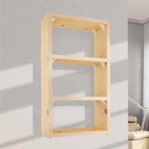 Ambiance image of our set of 16 white shelf brackets for closet or furniture