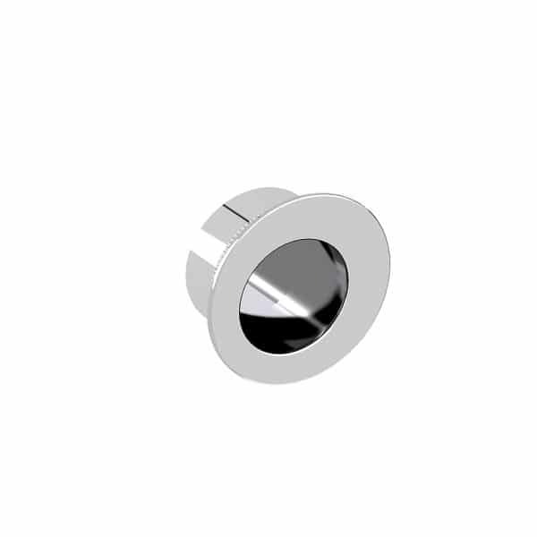 Round finger pull - Chrome