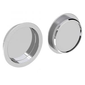 Set of 2 round handles - Chrome