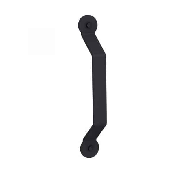 Steel black trapezoidal handle