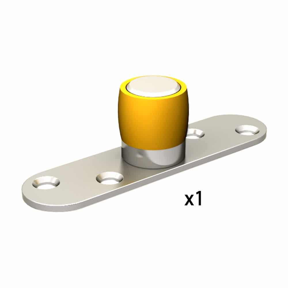 Quantity of our floor roller guide for doors up to 330lbs