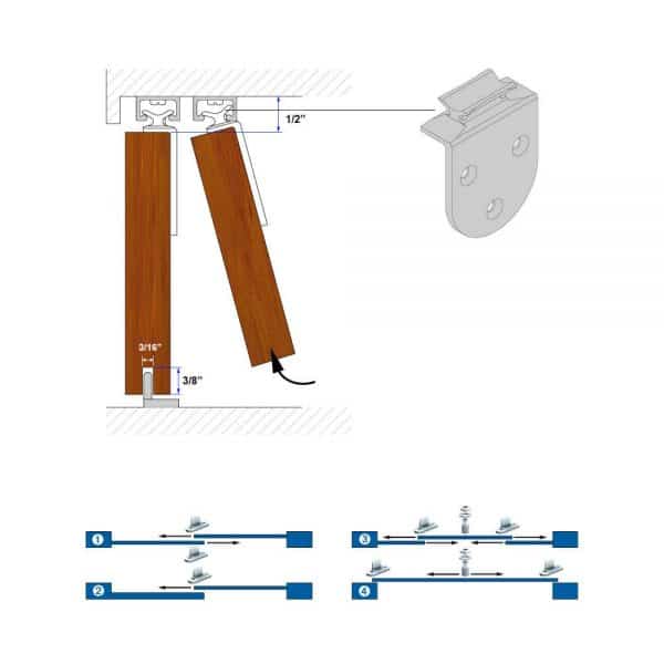 Mounting drawing with dimensions of our SLID'UP 1900