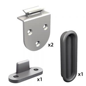 Quantity of items in our SLID’UP 240 – Sliding barn door hardware kit