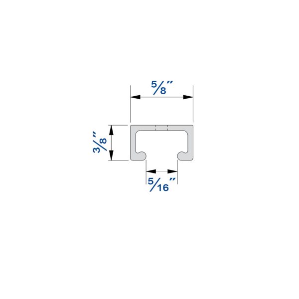 Drawing with dimensions of our SLID'UP 1900 track