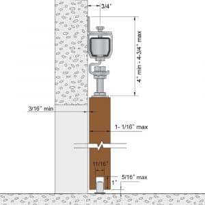 Drawing with dimensions of our SLID'UP 2000 (SU2001, SU2002, SU2003)