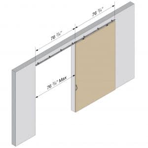 Drawing with dimension of our aluminum track for SLID’UP 1200