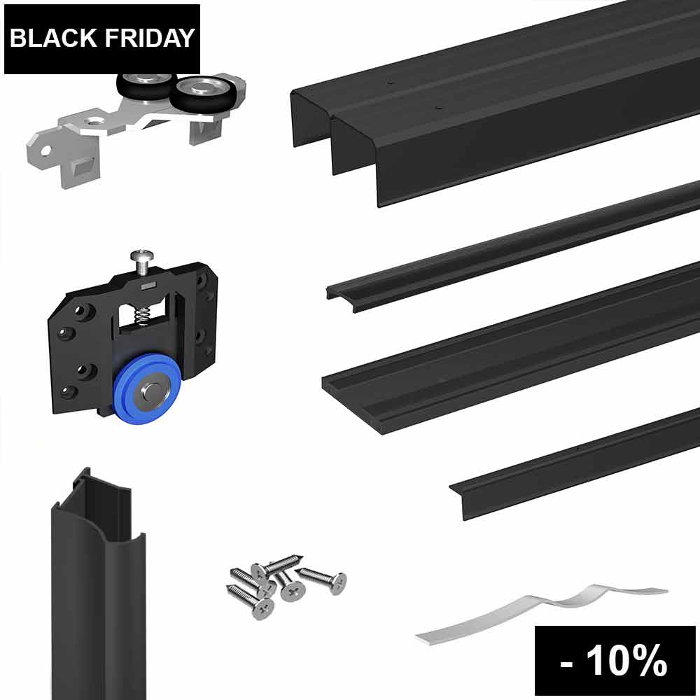 SLID'UP 280 Premium sliding bipass door hardware kit Slid'up Canada
