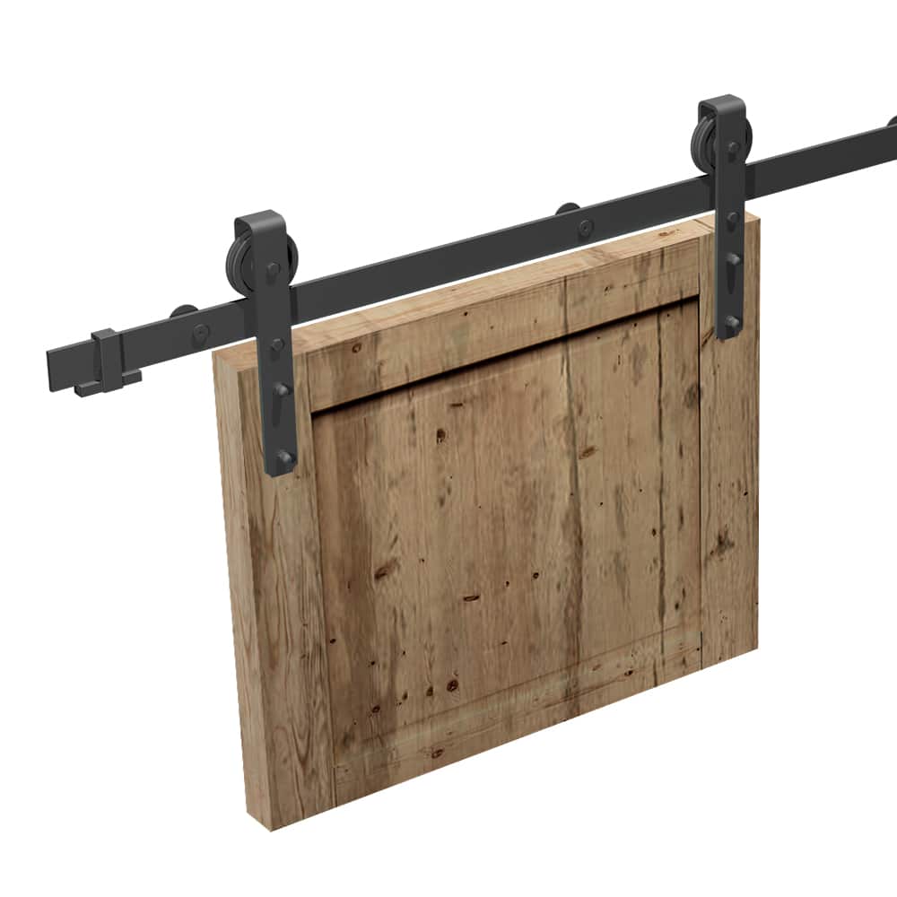 Mounting picture of our SLID'UP 270 for sliding interior barn doors