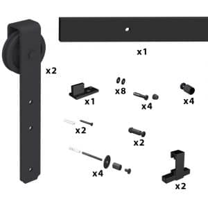 Quantity of items in our SLID'UP 270 - Sliding barn door hardware kit - Long hangers