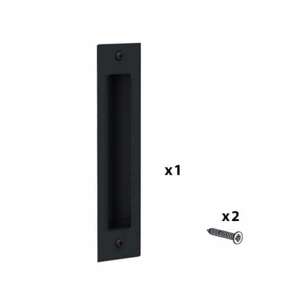 Black rectangular handle perfect for barn door SU5966