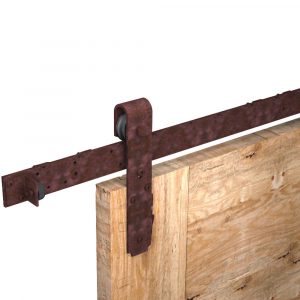 Ambiance image of our Sliding barn door hardware kit - ROCDESIGN - Oxide