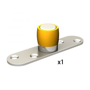 Stainless steel floor roller guide