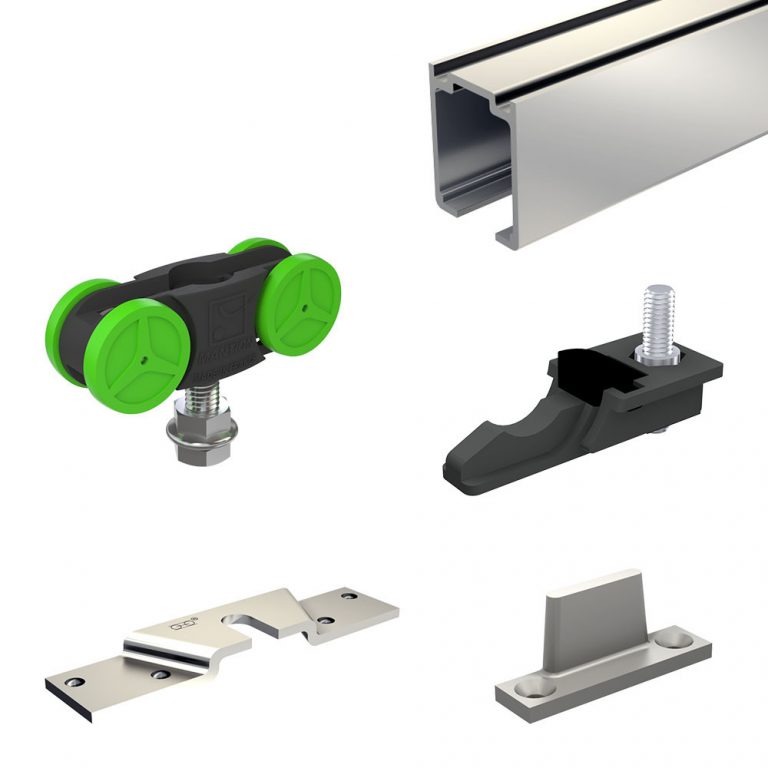 View of Sliding door hardware - Slid'up Canada