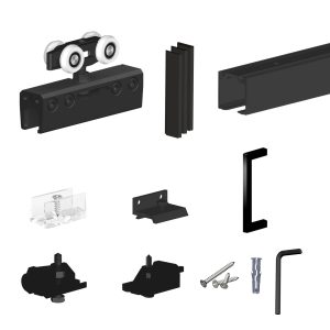 SLID'UP 190 - Sliding glass door hardware kit - Black