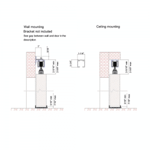 Drawing with dimensions of our SLID'UP 170