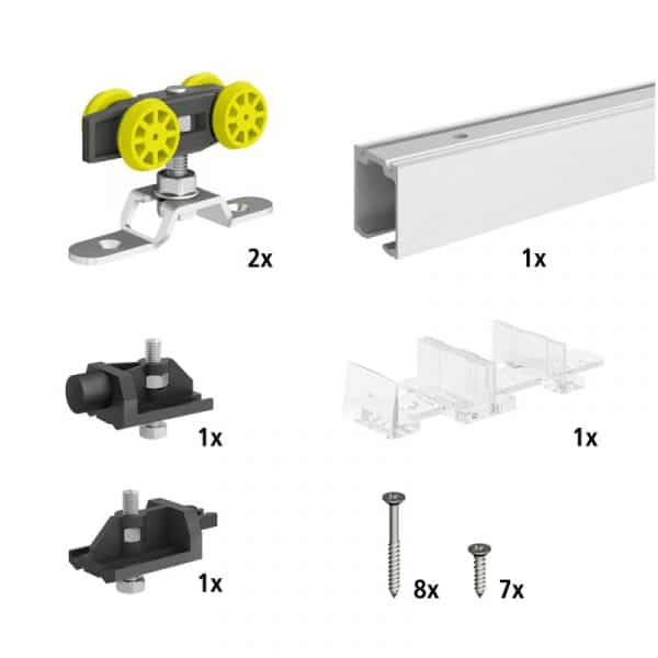 Content and quantities of our SLID'UP 160 for sliding doors