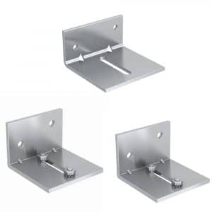 Wall mounting brackets for double track for SLID'UP 1100, 1200, 1300