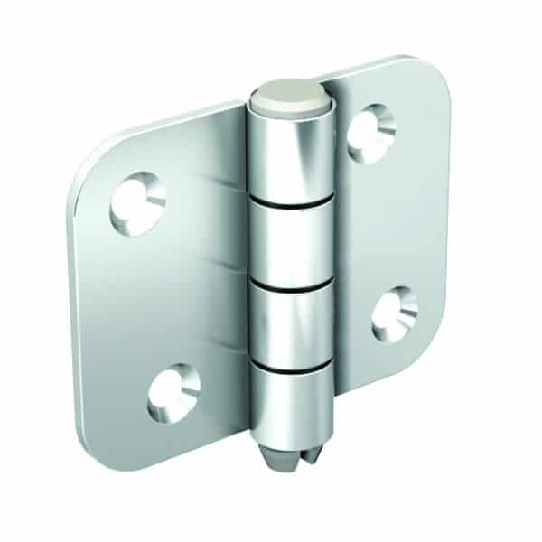 Galvanized Steel Hinge – 5/16″ axle diameter – 2″ height