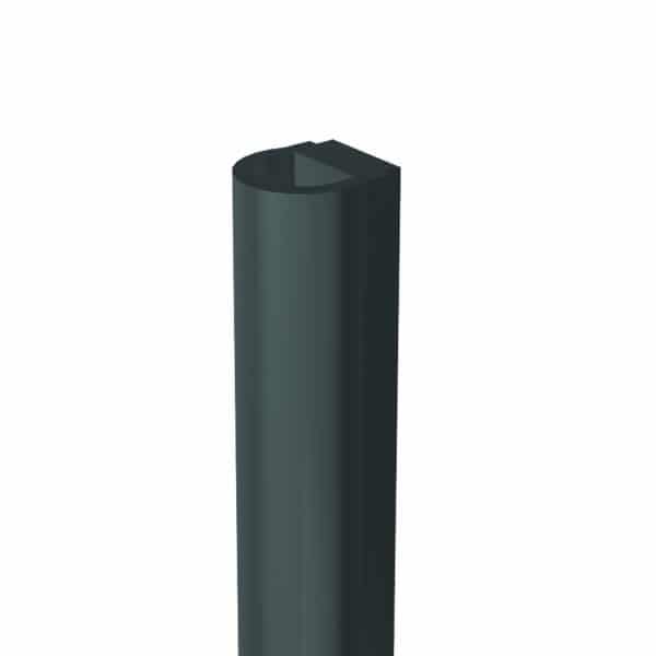 Black self-adhesive rubber door seal – 1/4″ height